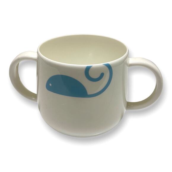 Kate Spade Pippin Park Mouse Two Handle Cup NEW Boy Blue White - Picture 1 of 4